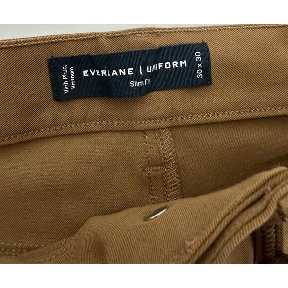 Everlane Mens 30x30 The Performance Chino Slim Fit Sand Tan New - Picture 6 of 7